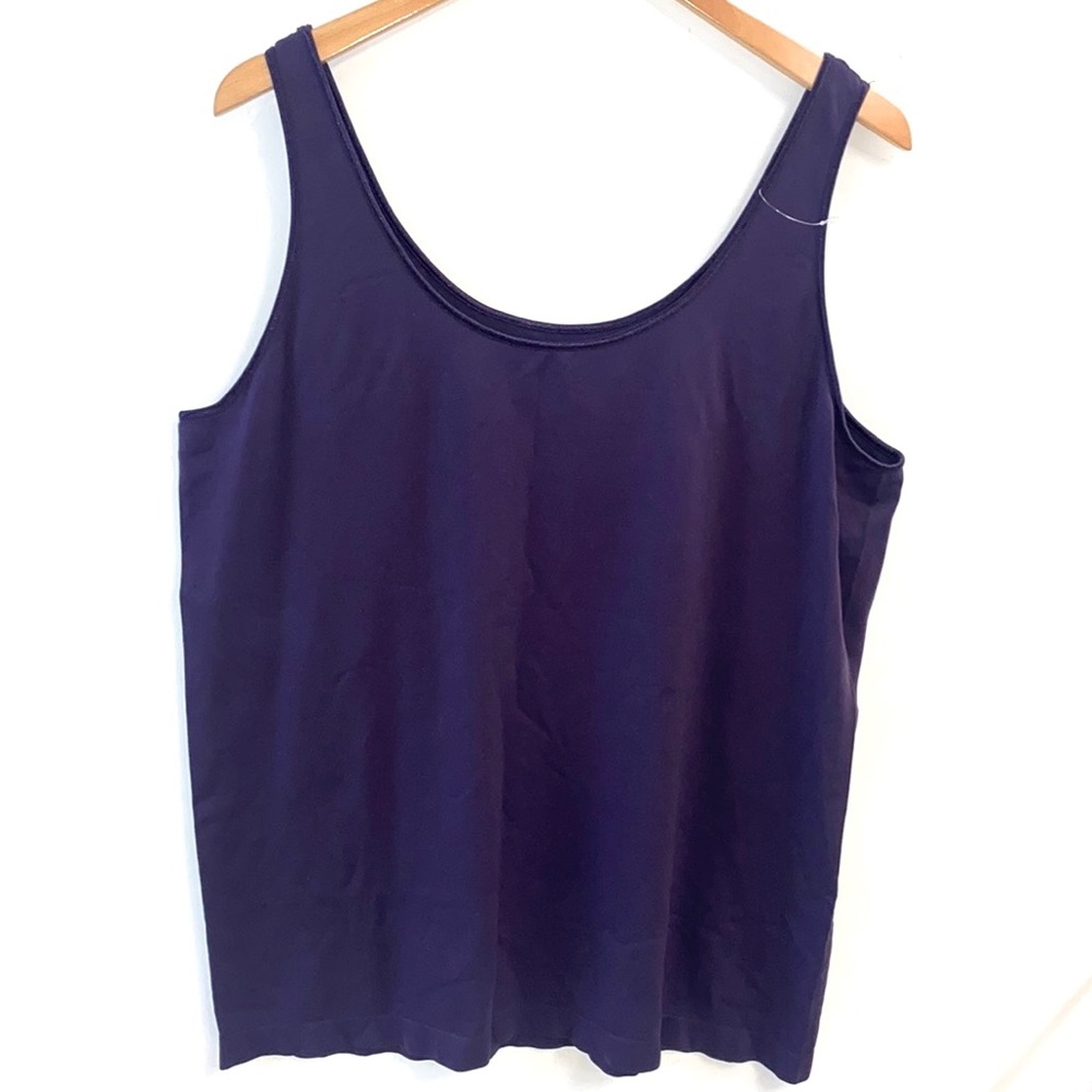 (A7) NEW Lane Bryant Purple tank top with stain trim, Size 26/28, NWOT